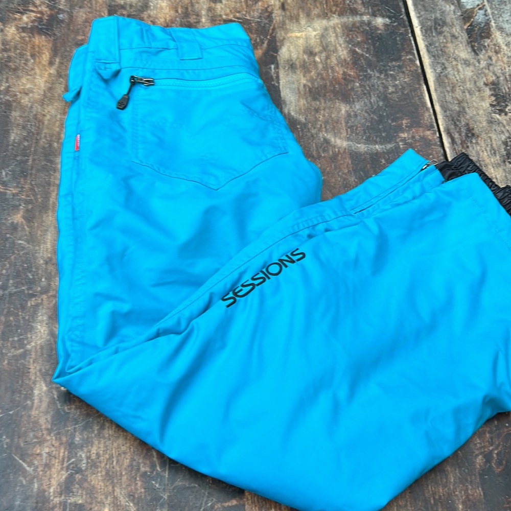 Sessions recco Terrain Series snowboard pants adjustable oversized woman’s sz XS